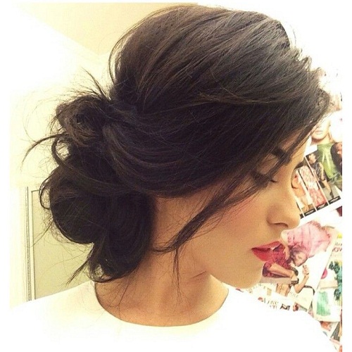 side messy bun